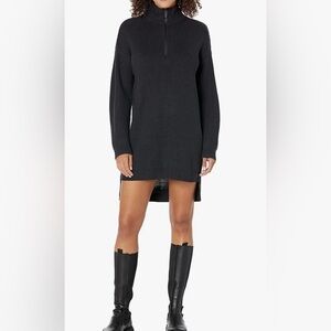 MAKE AN OFFER!!  Calvin Klein Black ribbed sweater mini dress. Size M